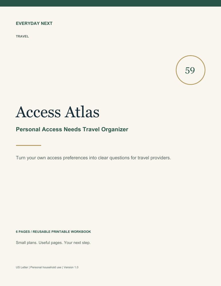 Access Atlas - Personal Access Needs Travel Organizer - Image 2