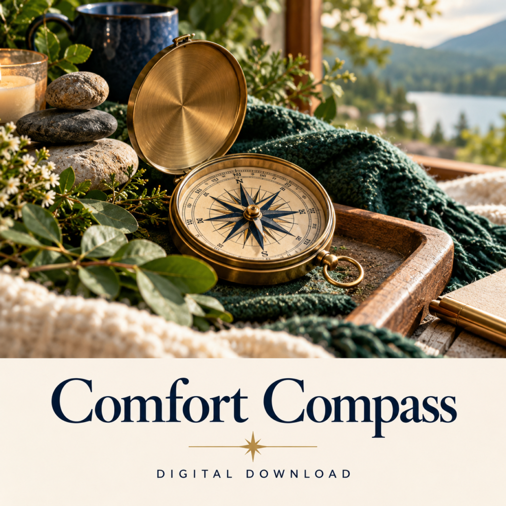 Comfort Compass digital download: illustrative health & wellness lifestyle image.