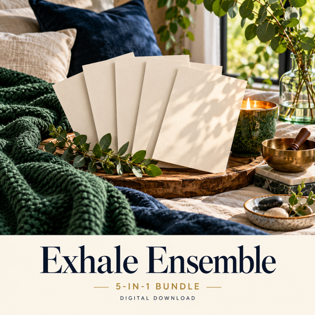 Exhale Ensemble digital download: illustrative health & wellness lifestyle image.