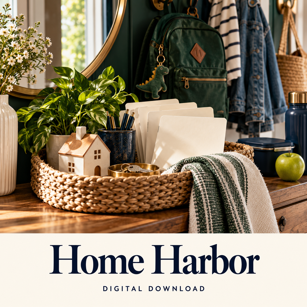 Home Harbor digital download: illustrative family & parenting lifestyle image.