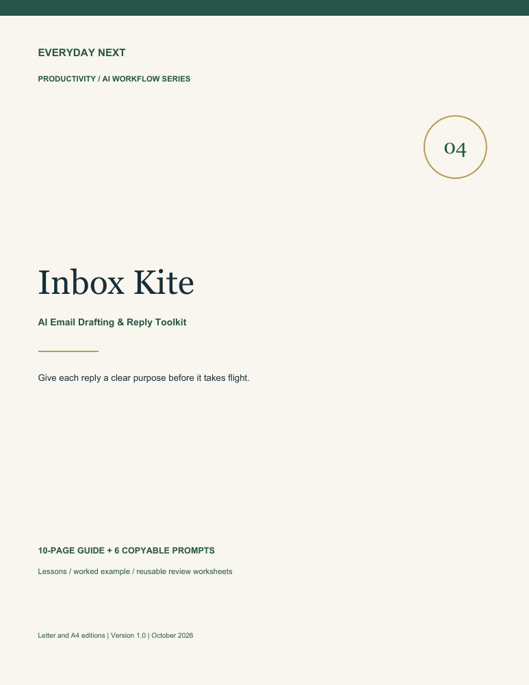 Inbox Kite - AI Email Drafting & Reply Toolkit guide cover