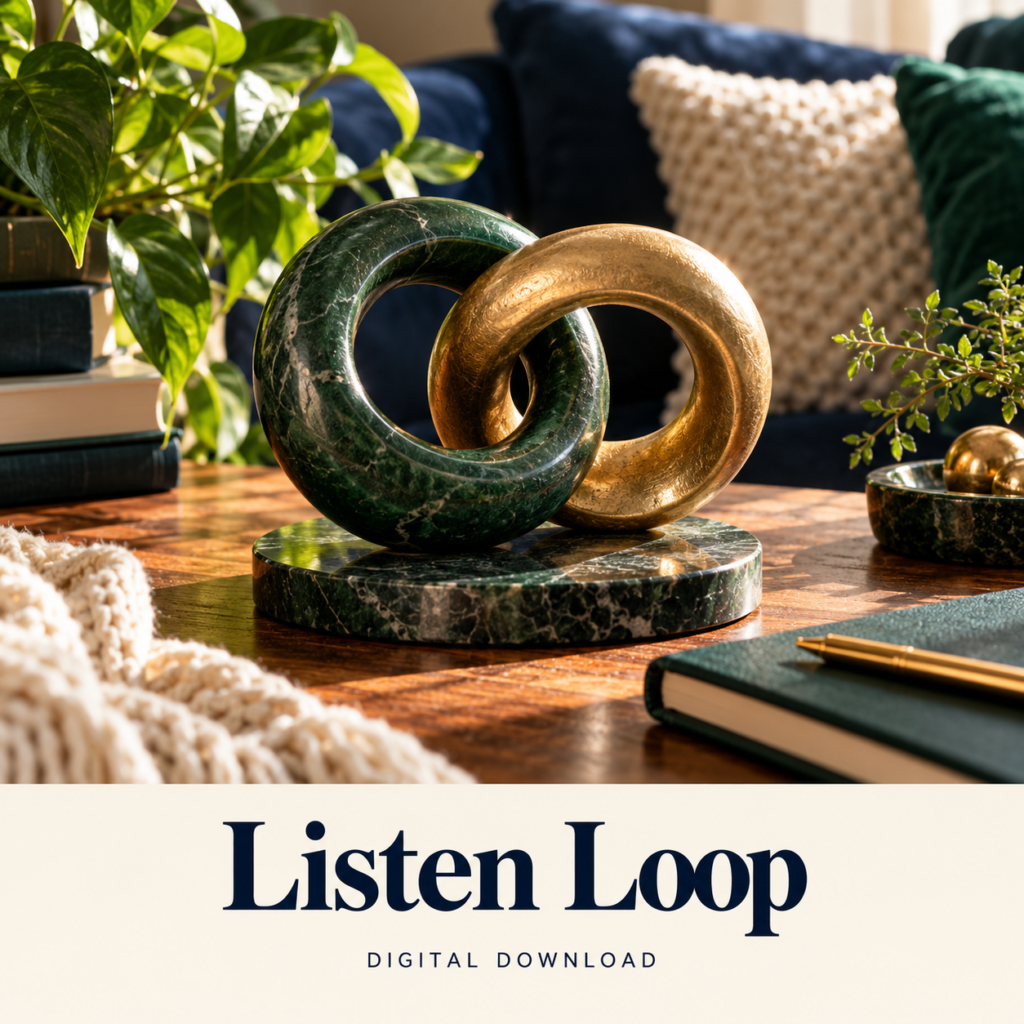 Listen Loop digital download: illustrative lifestyle product image.